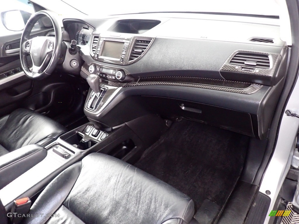 2013 Honda CR-V Touring AWD Black Dashboard Photo #141540744