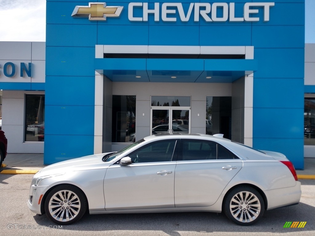 2017 CTS Luxury AWD - Radiant Silver Metallic / Jet Black photo #1