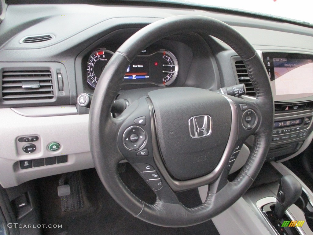 2018 Honda Pilot EX-L AWD Gray Steering Wheel Photo #141542889