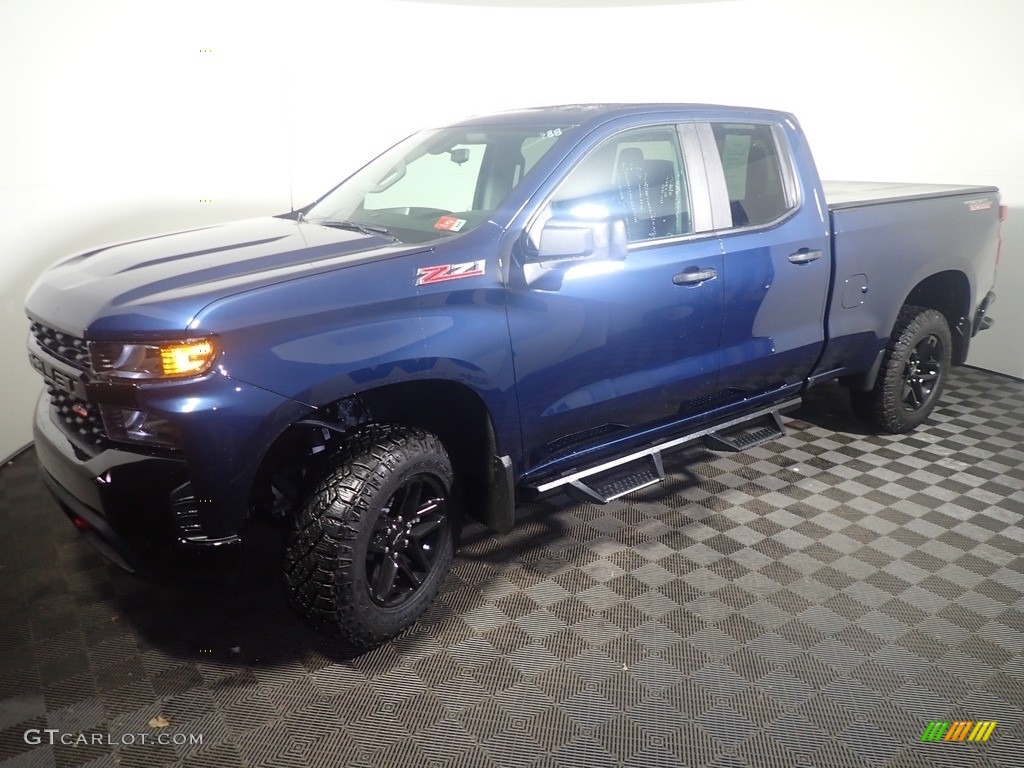 2020 Silverado 1500 Custom Trail Boss Double Cab 4x4 - Northsky Blue Metallic / Jet Black photo #9