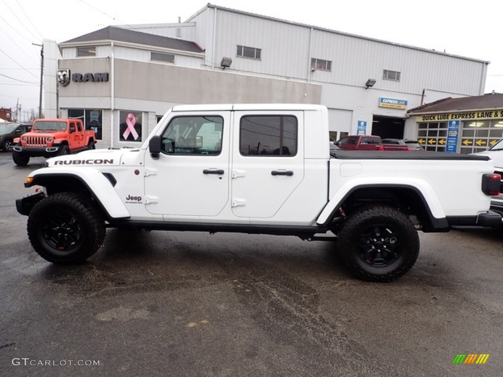 2020 Gladiator Rubicon 4x4 - Bright White / Black photo #3