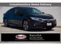 2018 Crystal Black Pearl Honda Civic EX-L Sedan  photo #1