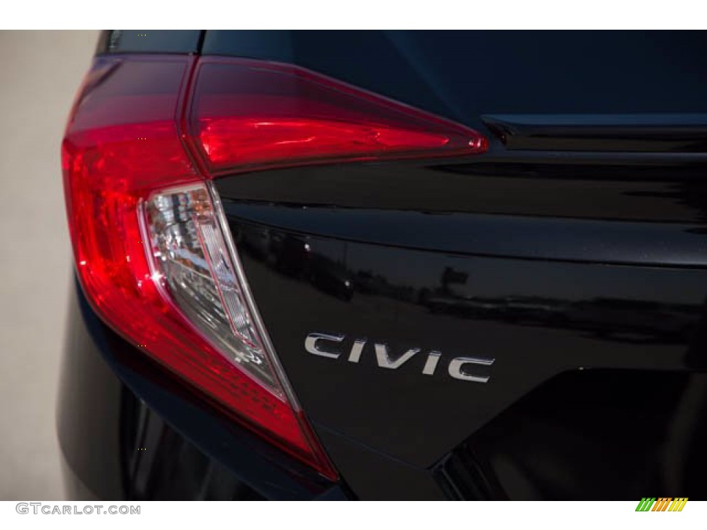 2018 Civic EX-L Sedan - Crystal Black Pearl / Black photo #10