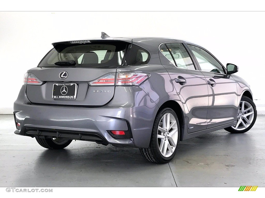2016 CT 200h Hybrid - Nebula Gray Pearl / Black photo #13