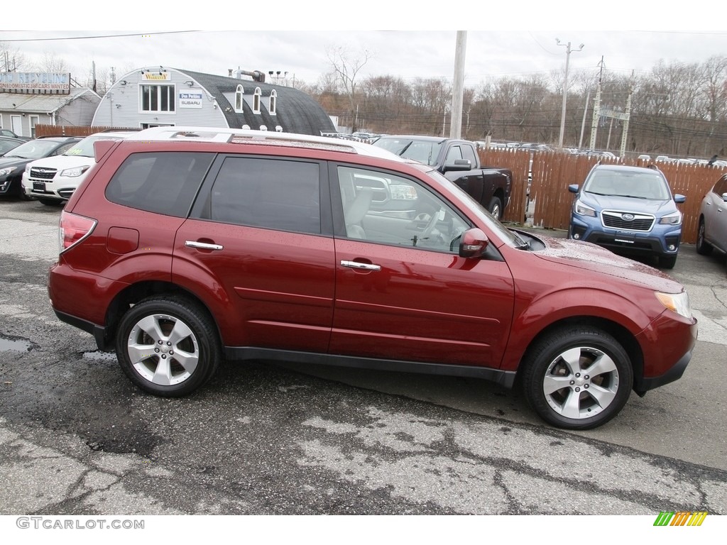 2011 Forester 2.5 XT Touring - Camelia Red Metallic / Platinum photo #5