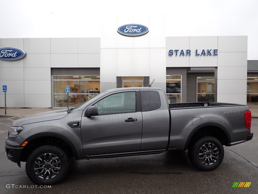 2021 Ranger XLT SuperCab 4x4 - Carbonized Gray Metallic / Ebony photo #1