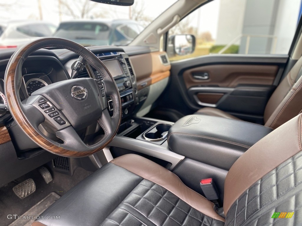 2017 Nissan Titan Platinum Reserve Crew Cab 4x4 Front Seat Photo #141552840
