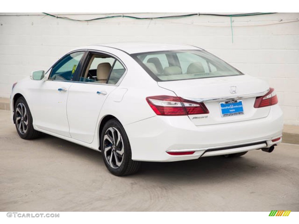 2017 Accord EX-L Sedan - White Orchid Pearl / Ivory photo #2