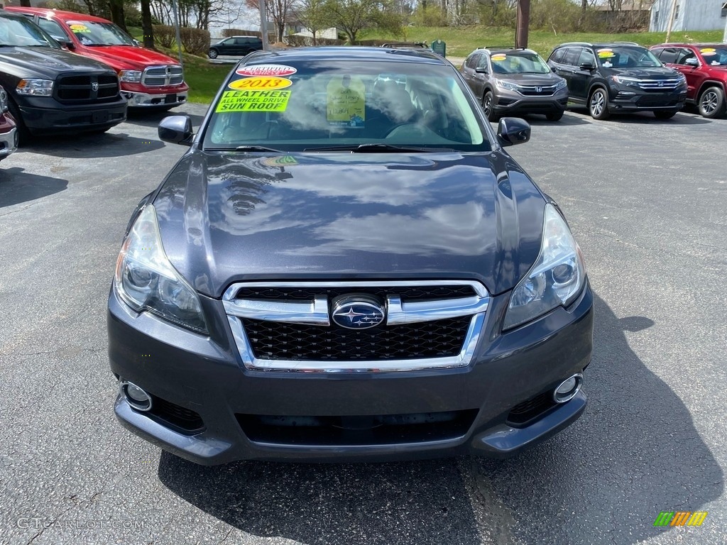2013 Legacy 2.5i Limited - Graphite Gray Metallic / Off Black Leather photo #3