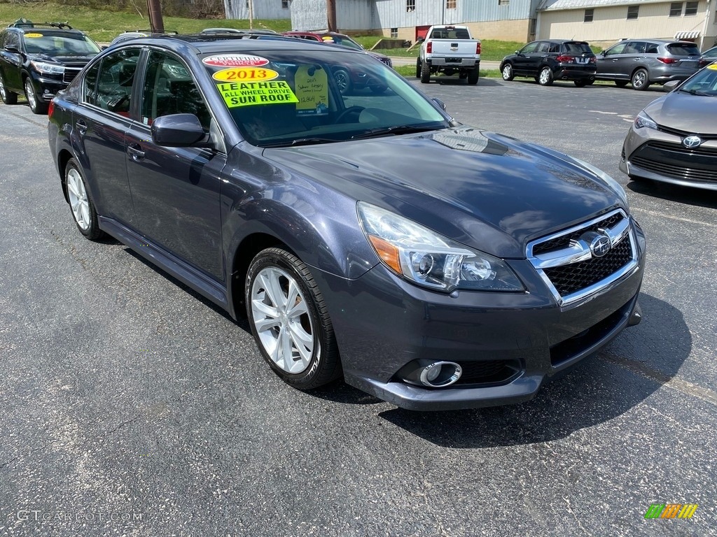 2013 Legacy 2.5i Limited - Graphite Gray Metallic / Off Black Leather photo #4