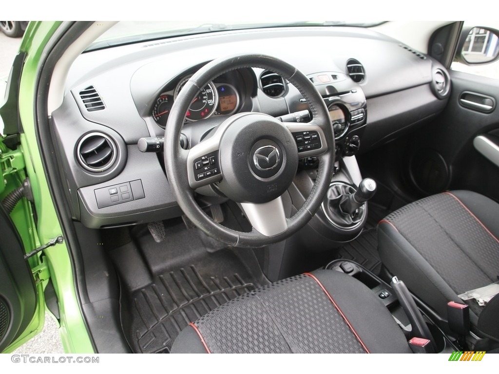 Black Interior 2013 Mazda MAZDA2 Touring Photo #141556145
