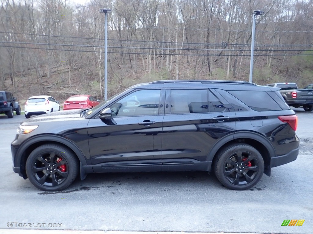 2020 Explorer ST 4WD - Agate Black Metallic / Ebony photo #6