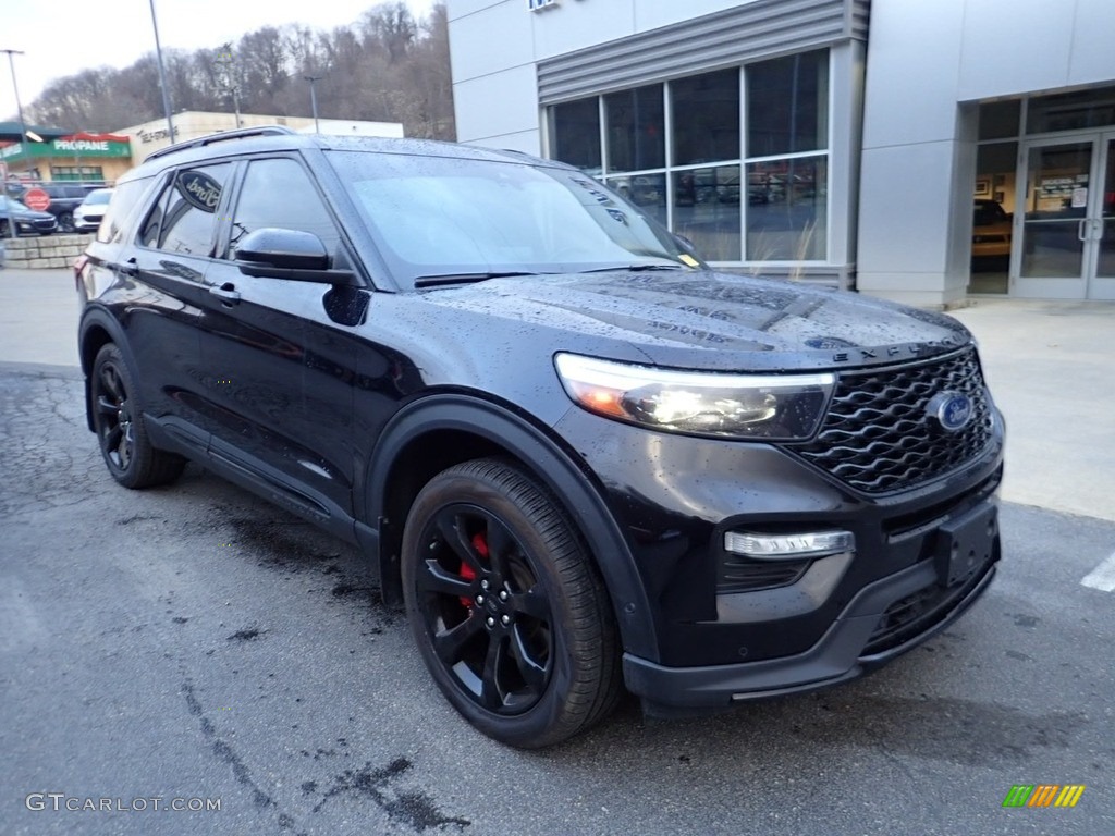 2020 Explorer ST 4WD - Agate Black Metallic / Ebony photo #9