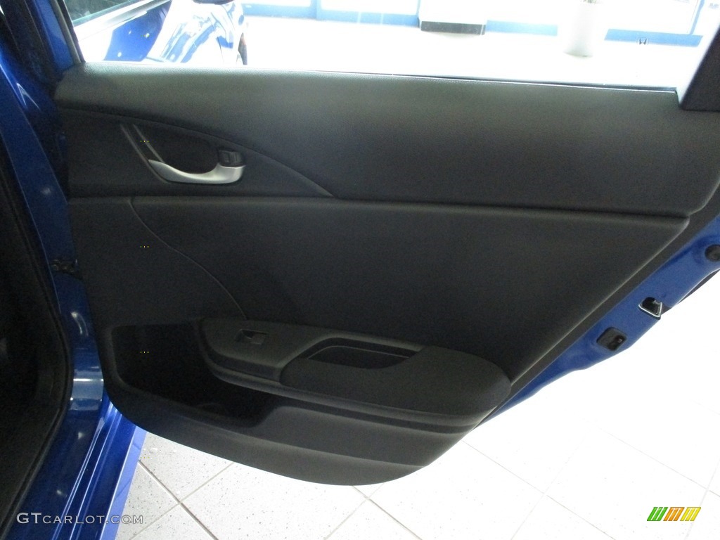 2018 Civic LX Sedan - Aegean Blue Metallic / Black photo #17
