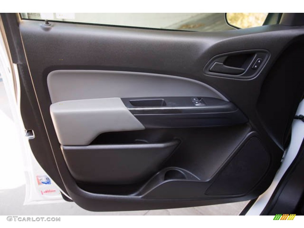 2015 Chevrolet Colorado WT Extended Cab Jet Black/Dark Ash Door Panel Photo #141556812