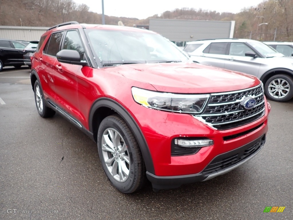 2021 Explorer XLT 4WD - Rapid Red Metallic / Ebony photo #3