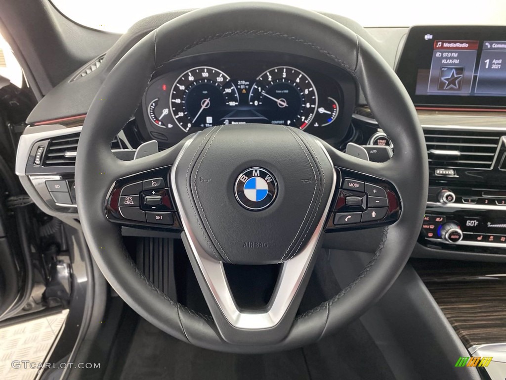 2018 5 Series 530i Sedan - Dark Graphite Metallic / Black photo #18