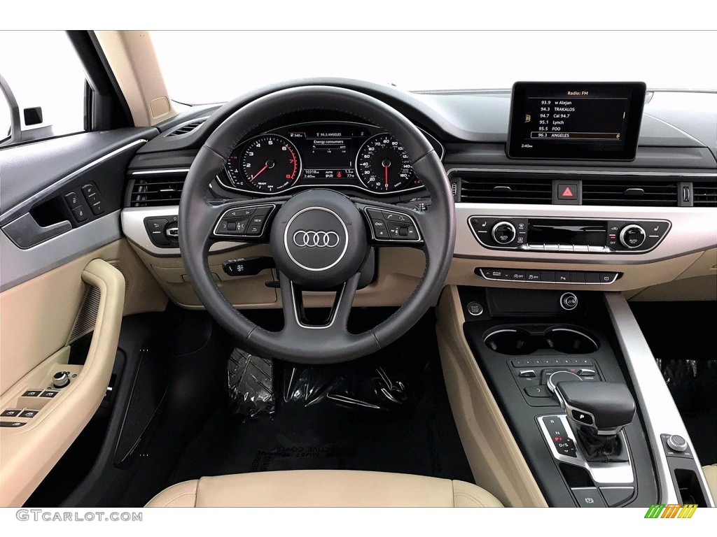 2018 A4 2.0T Premium Plus - Glacier White Metallic / Atlas Beige/Gray photo #4