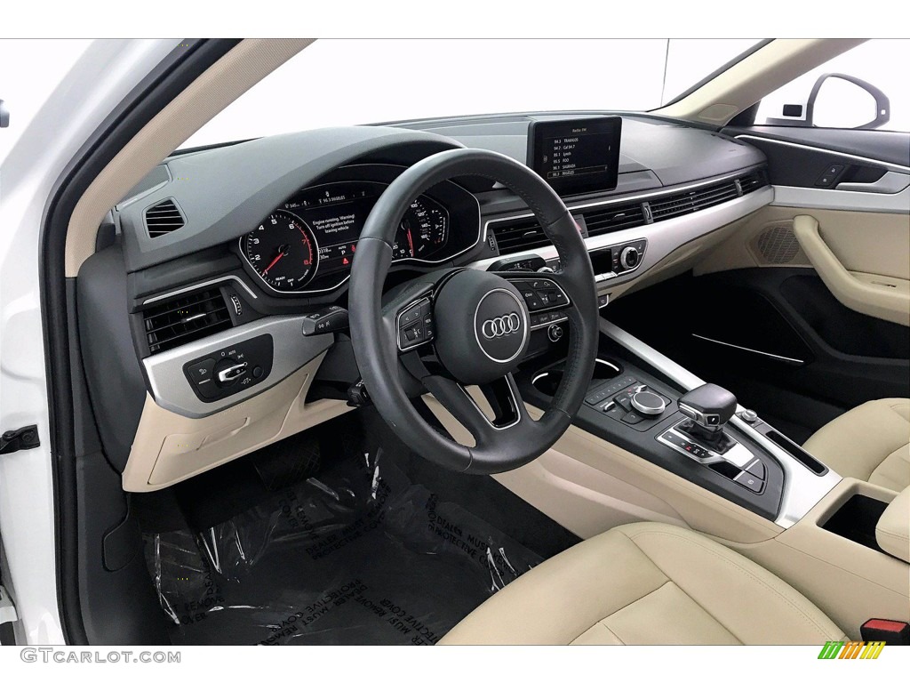 2018 A4 2.0T Premium Plus - Glacier White Metallic / Atlas Beige/Gray photo #14