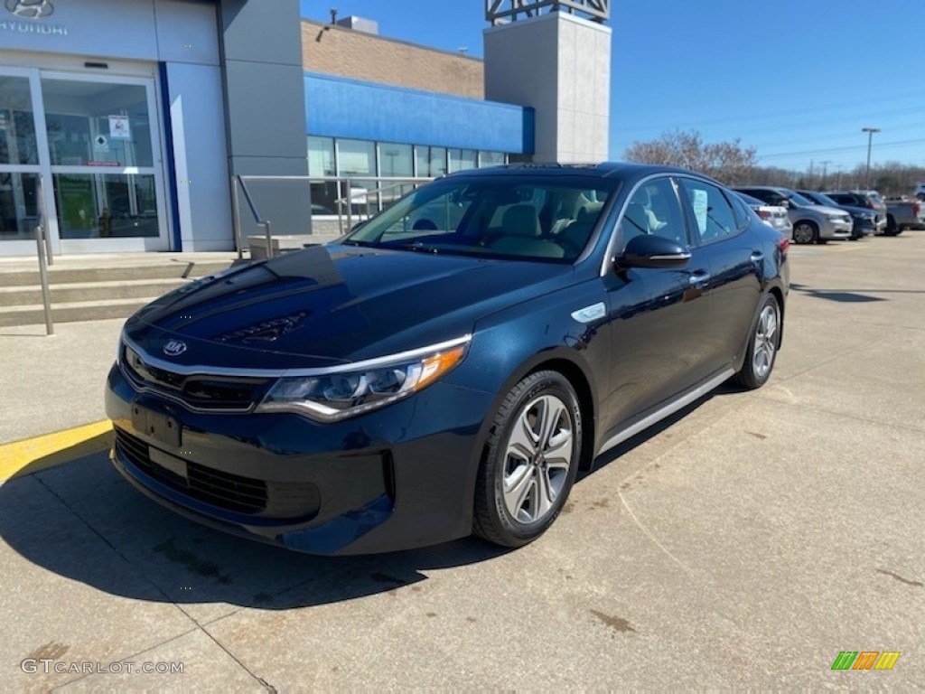 2017 Optima EX Hybrid - Horizon Blue / Black photo #1