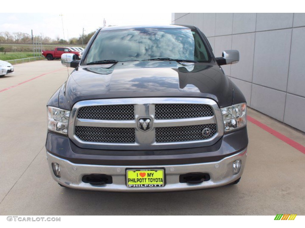 2018 1500 Big Horn Crew Cab 4x4 - Granite Crystal Metallic / Black/Diesel Gray photo #3