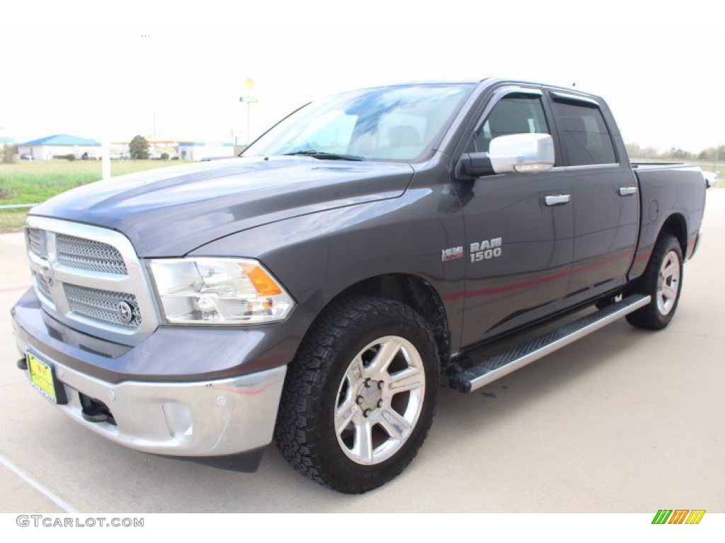 2018 1500 Big Horn Crew Cab 4x4 - Granite Crystal Metallic / Black/Diesel Gray photo #4