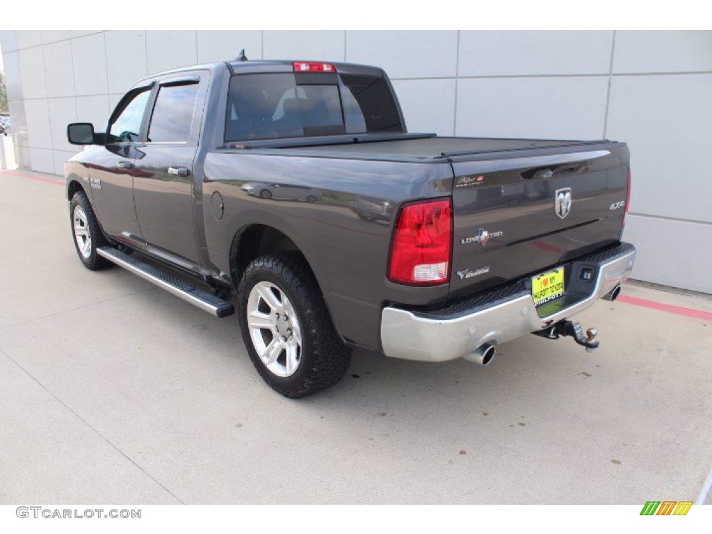 2018 1500 Big Horn Crew Cab 4x4 - Granite Crystal Metallic / Black/Diesel Gray photo #6