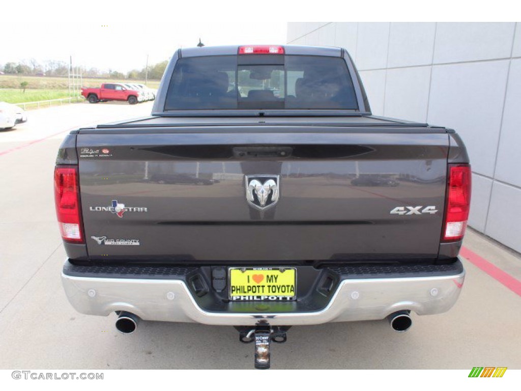 2018 1500 Big Horn Crew Cab 4x4 - Granite Crystal Metallic / Black/Diesel Gray photo #7