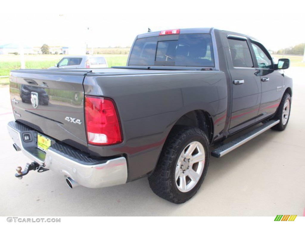 2018 1500 Big Horn Crew Cab 4x4 - Granite Crystal Metallic / Black/Diesel Gray photo #8