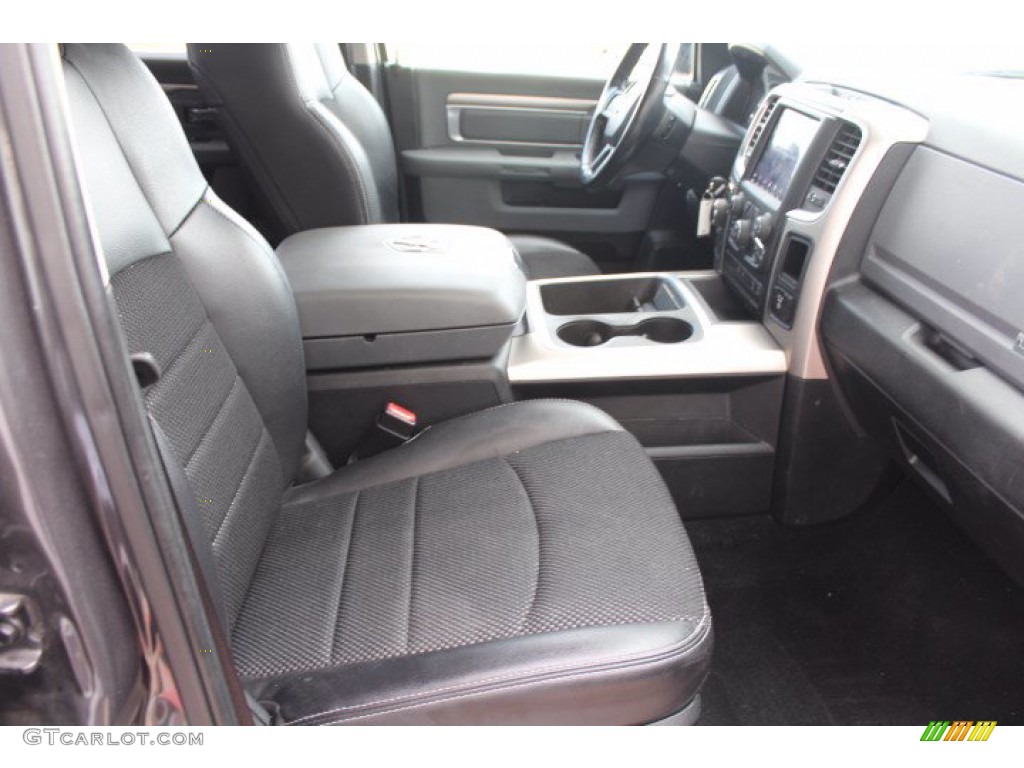 2018 1500 Big Horn Crew Cab 4x4 - Granite Crystal Metallic / Black/Diesel Gray photo #25
