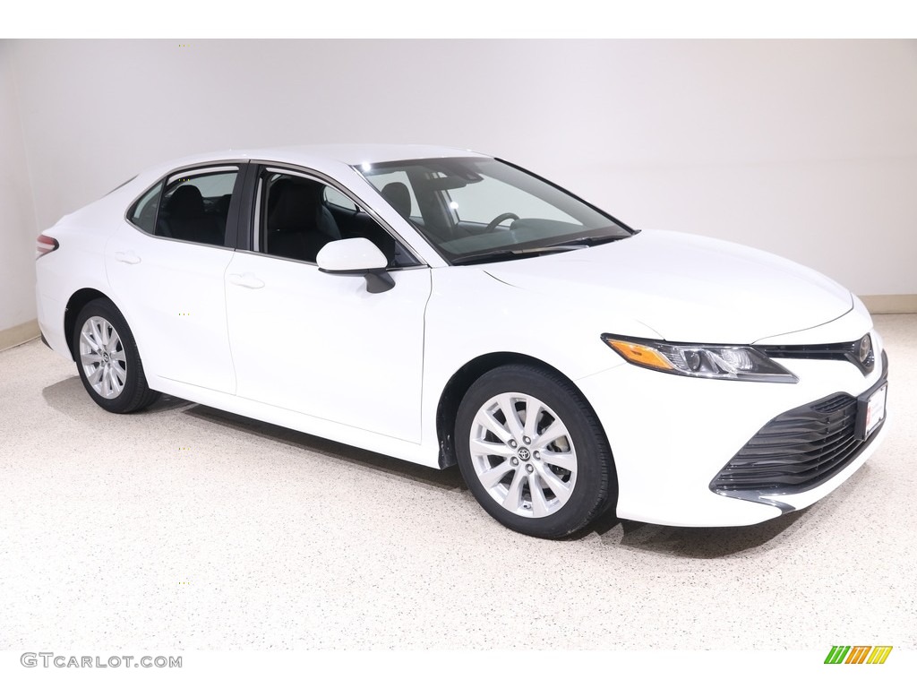 2019 Camry LE - Super White / Black photo #1
