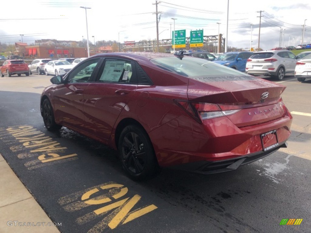 2021 Elantra SEL - Scarlet Red Pearl / Black photo #3