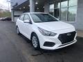 2021 Frost White Pearl Hyundai Accent SE  photo #1