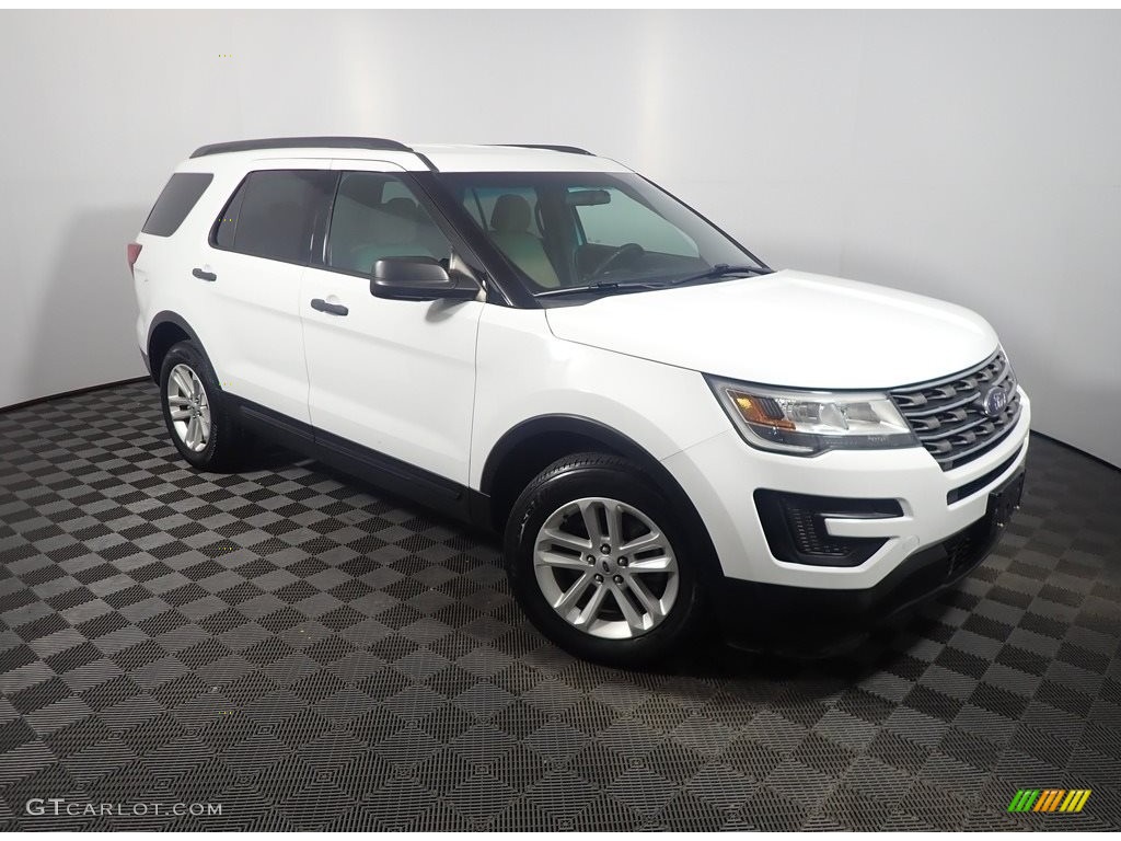 2016 Explorer 4WD - Oxford White / Medium Light Camel photo #3