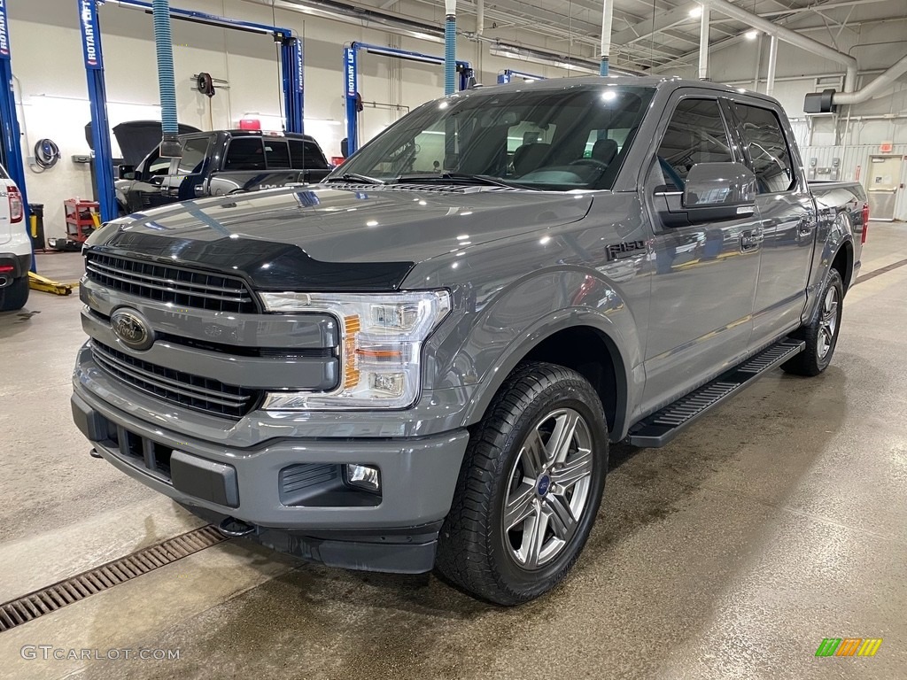 2020 F150 Lariat SuperCrew 4x4 - Lead Foot / Black photo #1
