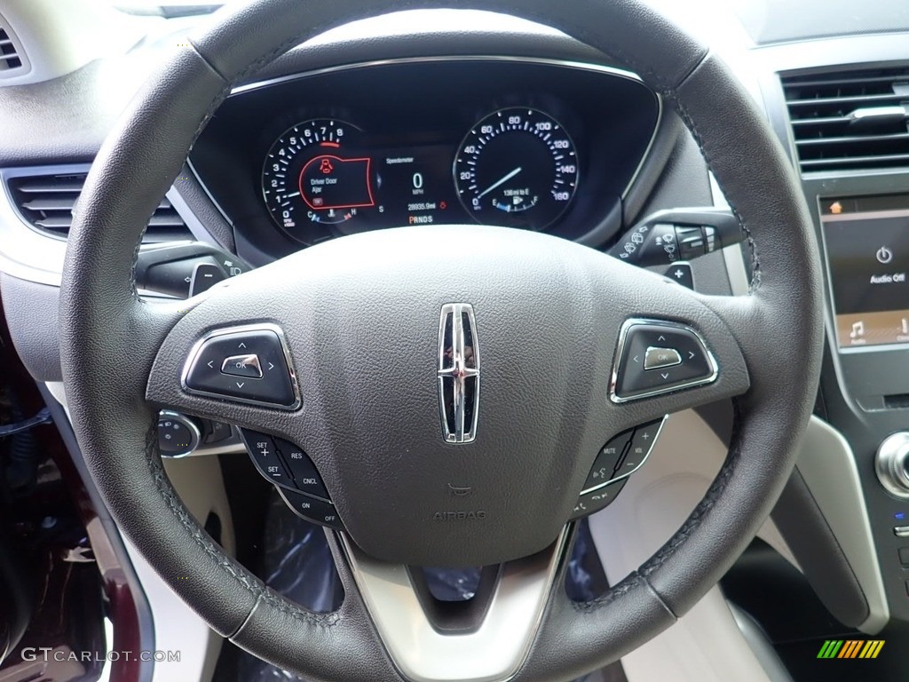 2019 Lincoln MKC AWD Cappuccino Steering Wheel Photo #141570461