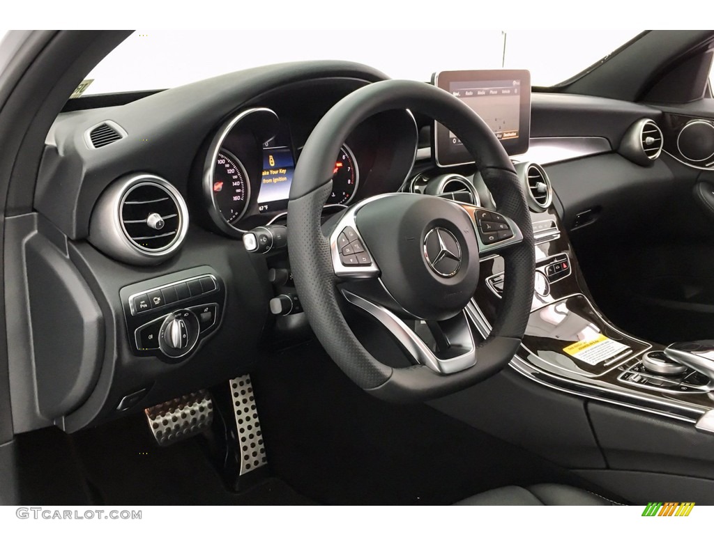 Black Interior 2018 Mercedes-Benz C 300 Sedan Photo #141571490