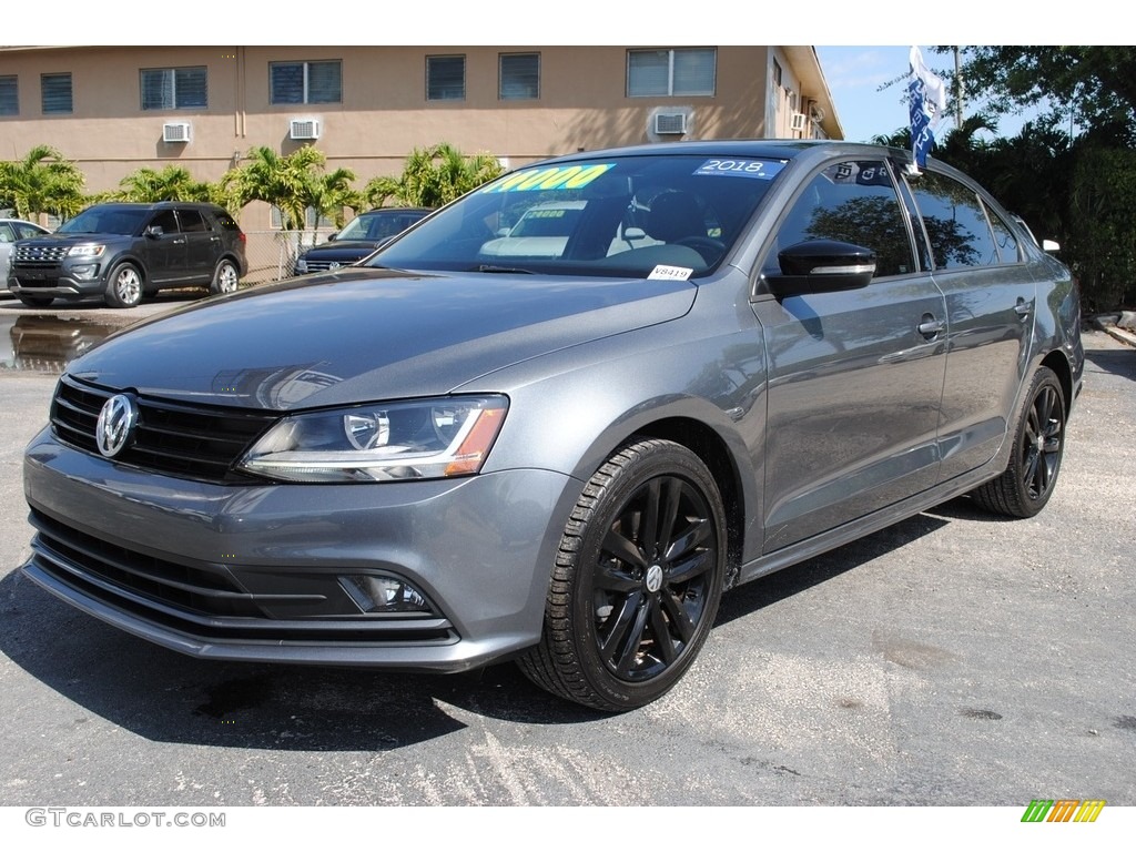 2018 Jetta SE Sport - Platinum Gray Metallic / Titan Black photo #5