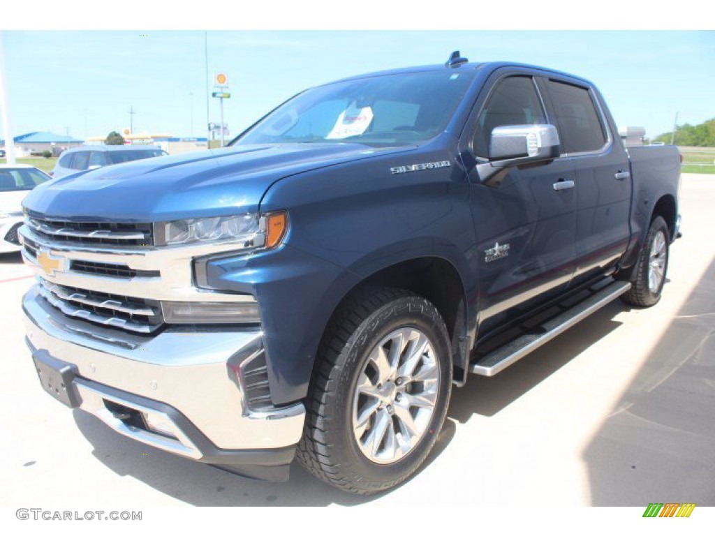 2019 Silverado 1500 LTZ Crew Cab 4WD - Northsky Blue Metallic / Jet Black photo #4