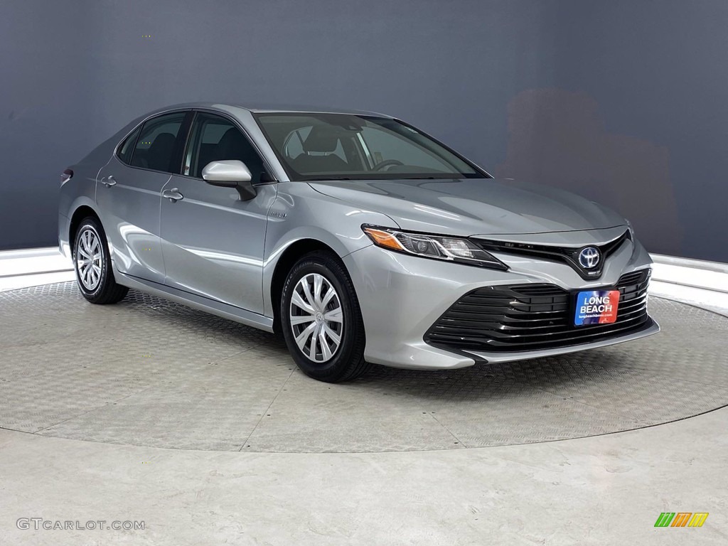 2019 Camry Hybrid LE - Celestial Silver Metallic / Black photo #36