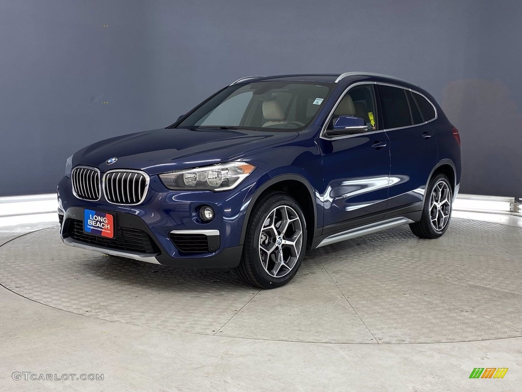 2018 X1 xDrive28i - Mediterranean Blue Metallic / Canberra Beige photo #3