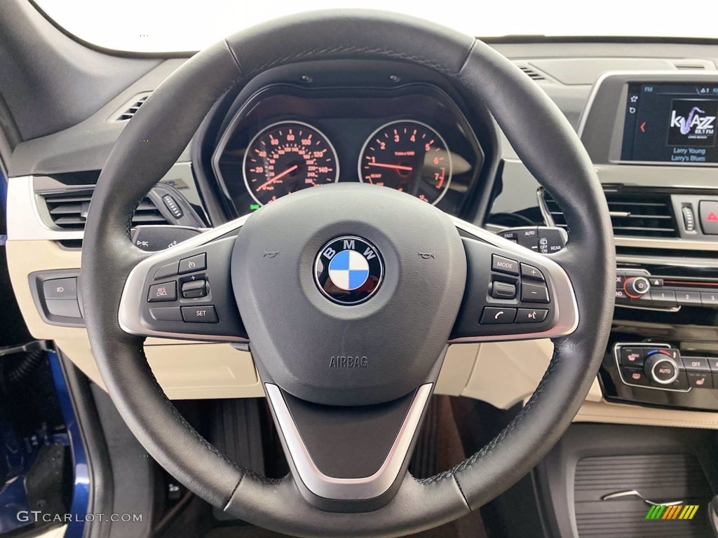 2018 X1 xDrive28i - Mediterranean Blue Metallic / Canberra Beige photo #18