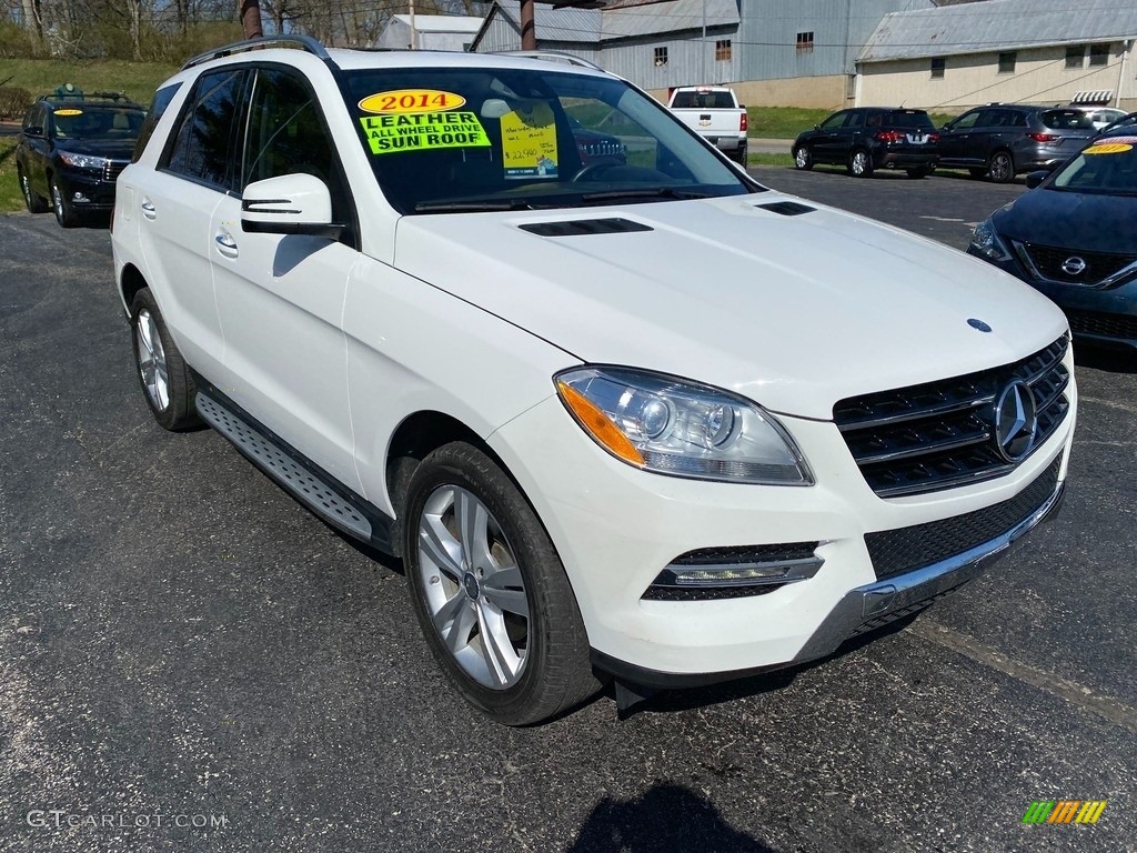 2014 ML 350 4Matic - Polar White / Black photo #4