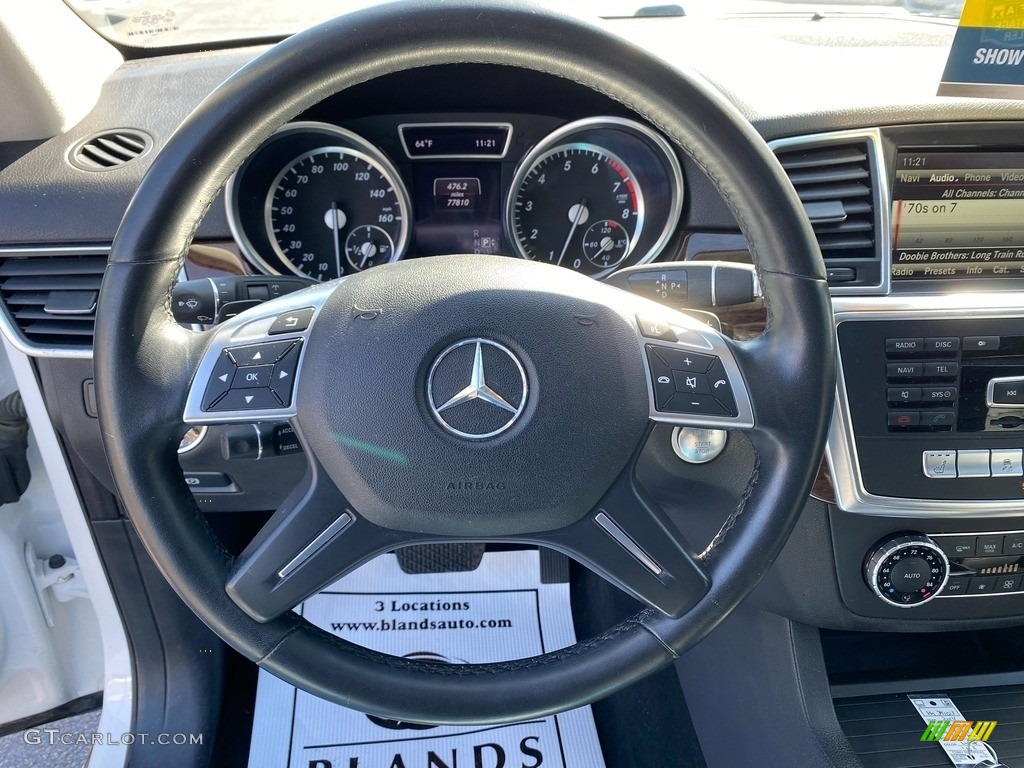 2014 ML 350 4Matic - Polar White / Black photo #13
