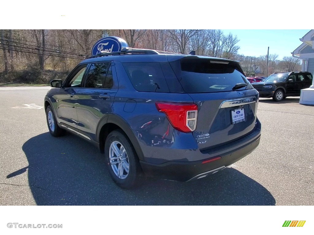 2021 Explorer XLT 4WD - Atlas Blue Metallic / Sandstone photo #5