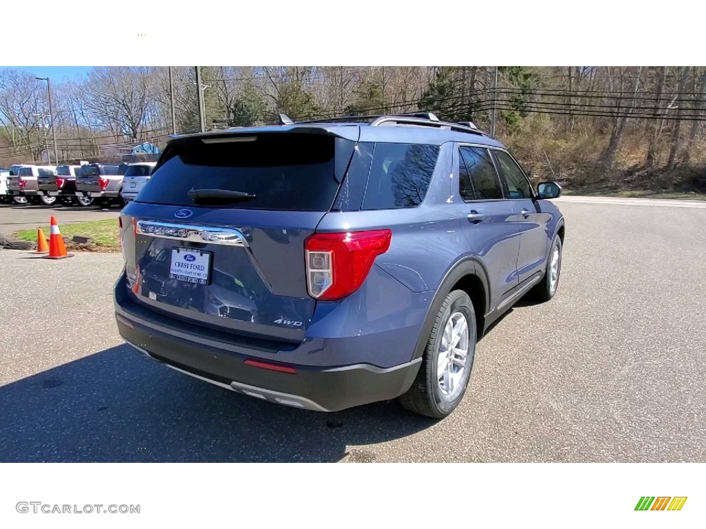 2021 Explorer XLT 4WD - Atlas Blue Metallic / Sandstone photo #7