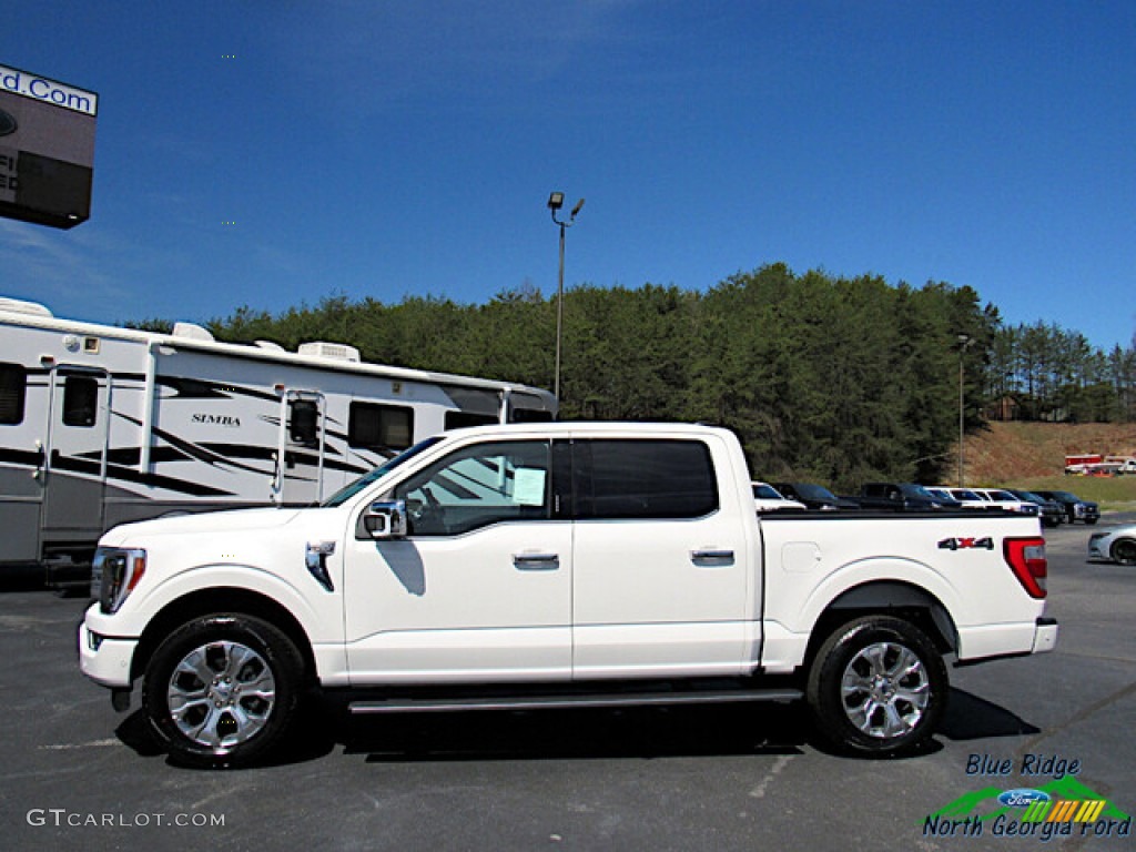 2021 F150 Platinum SuperCrew 4x4 - Star White / Black photo #2