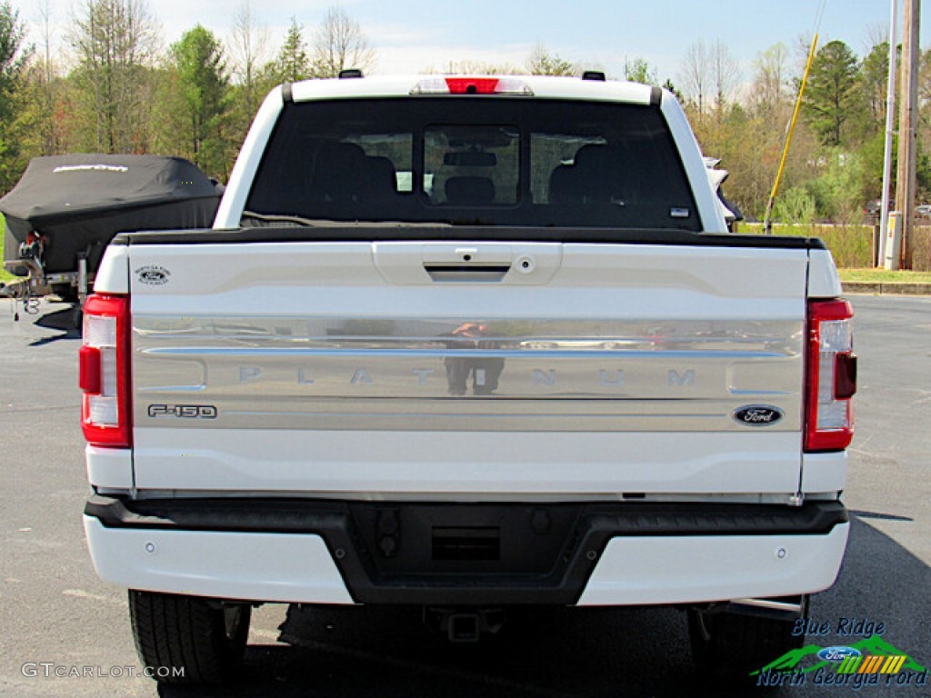 2021 F150 Platinum SuperCrew 4x4 - Star White / Black photo #4
