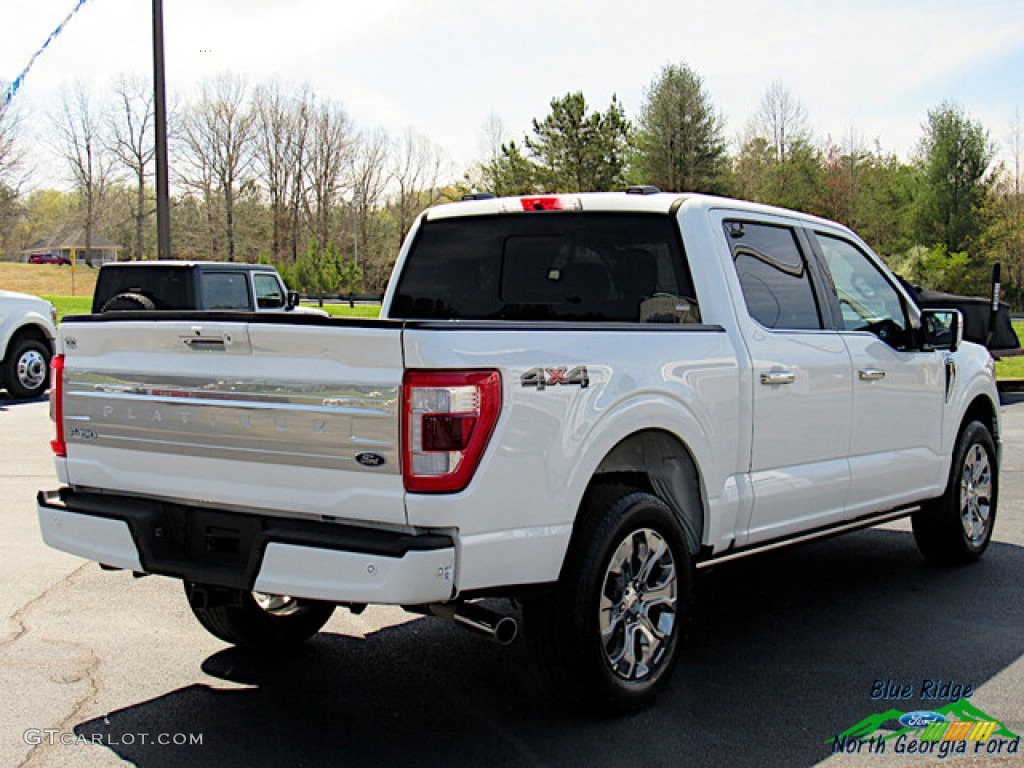 2021 F150 Platinum SuperCrew 4x4 - Star White / Black photo #5