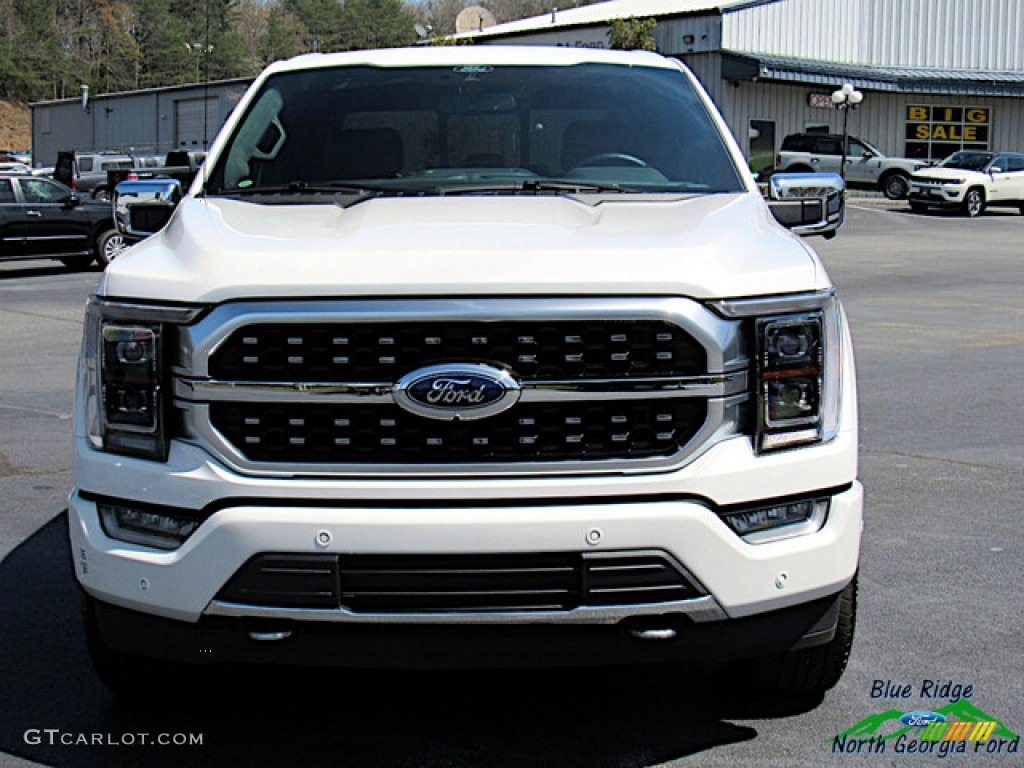 2021 F150 Platinum SuperCrew 4x4 - Star White / Black photo #8